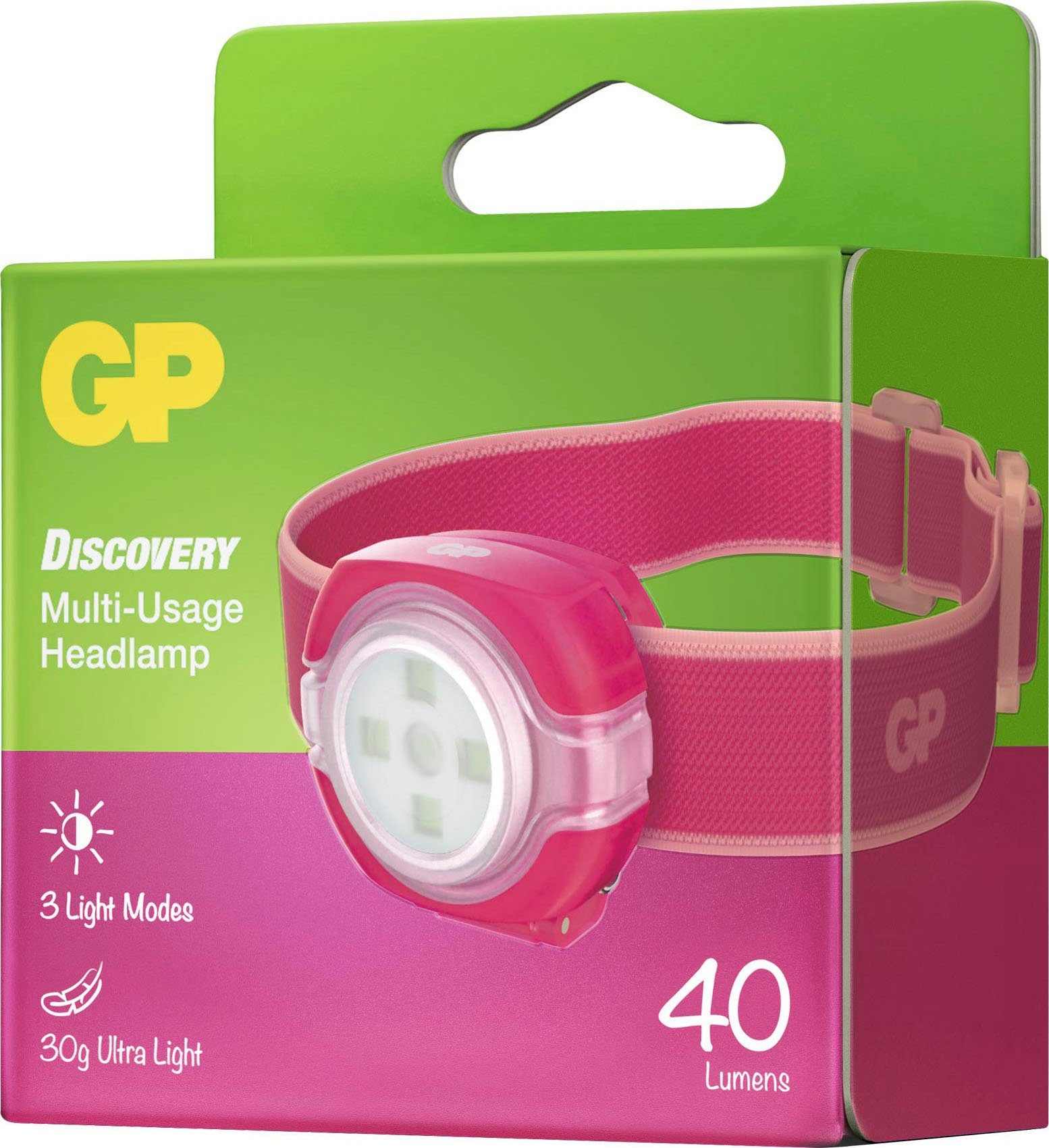 (z.B. mit abnehmbare Discovery überall befestigen Leuchte, rosa Stirnlampe Schulranzen) zu Clip GP CH31, Batteries