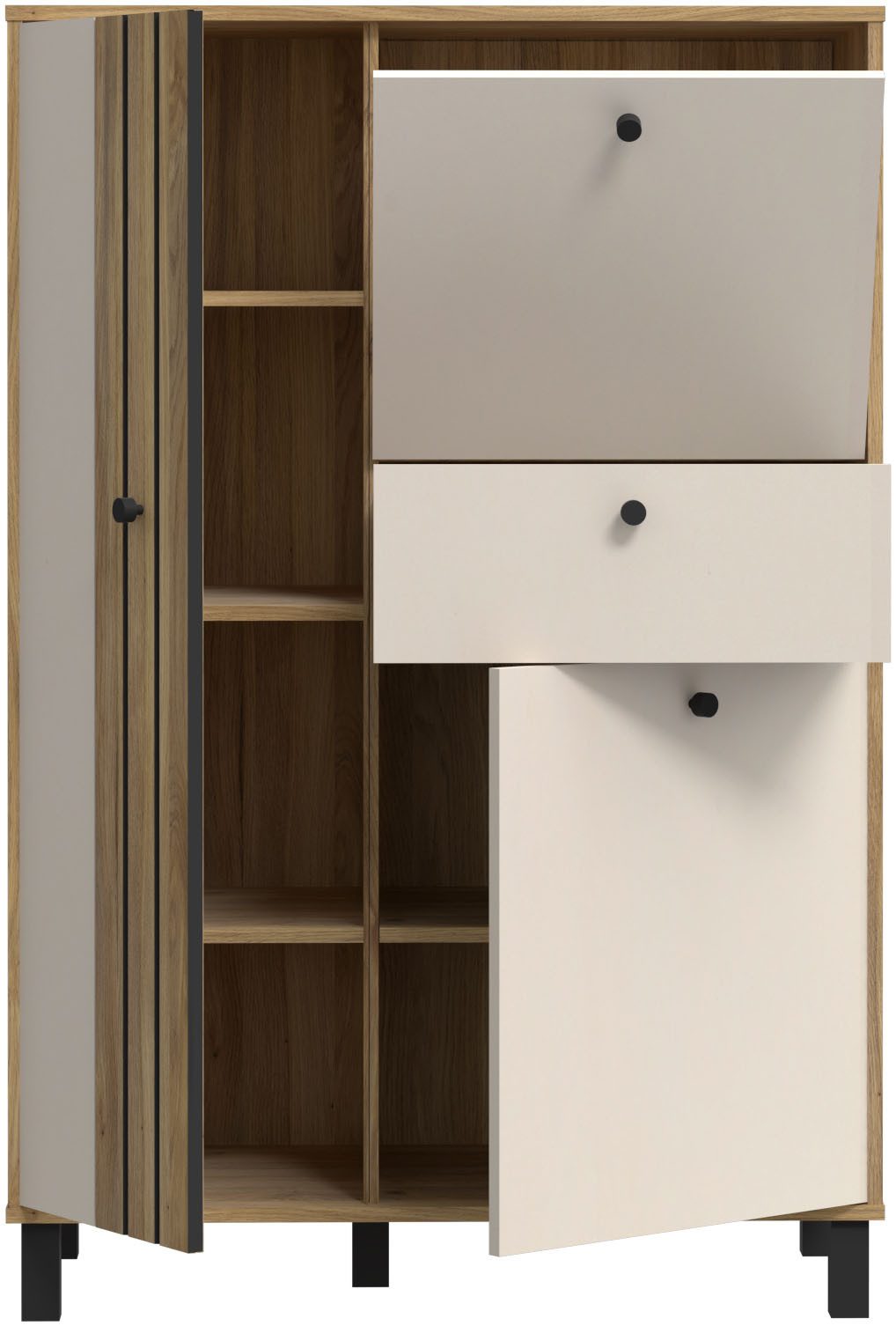 FORTE Highboard Killarney, Highboard, Soft Close, Stauraum