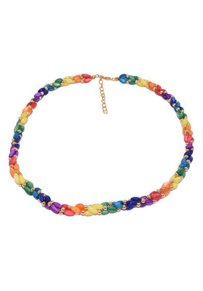 Firetti Perlenkette »Perlen«, Made in Germany - mit Perlmutt in Regenbogenfarben