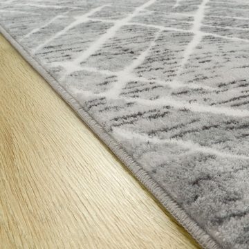 Hochflor-Teppich Wohnzimmer Teppich Esszimmer Hochflor Industrial Style, TT Home, Läufer, Höhe: 22 mm