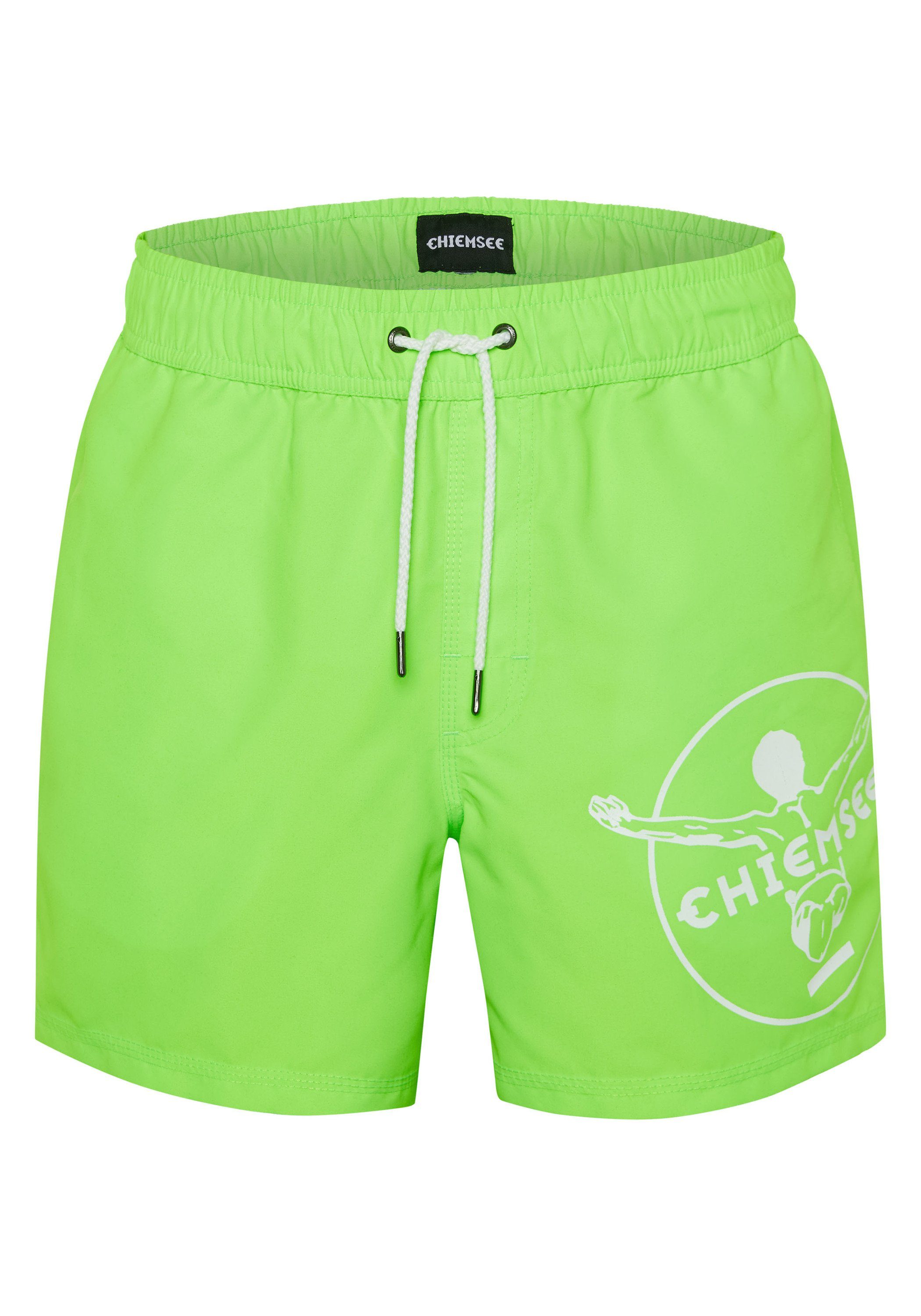 Badehose Badeshorts mit Label-Symbol und Taschen 1