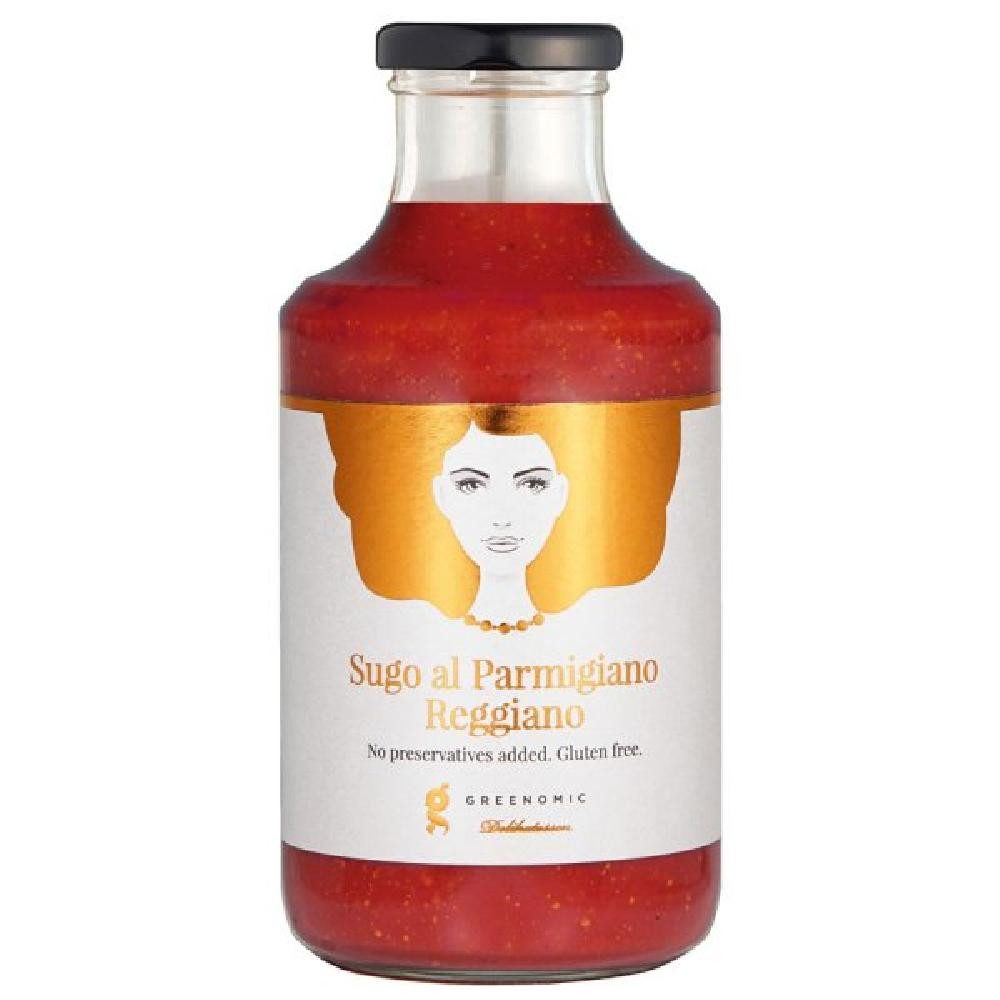 Greenomic Grillsauce Good Hair Day Sugo Parmigiano Reggiano Tomatensoße mit Parmesan (500g)