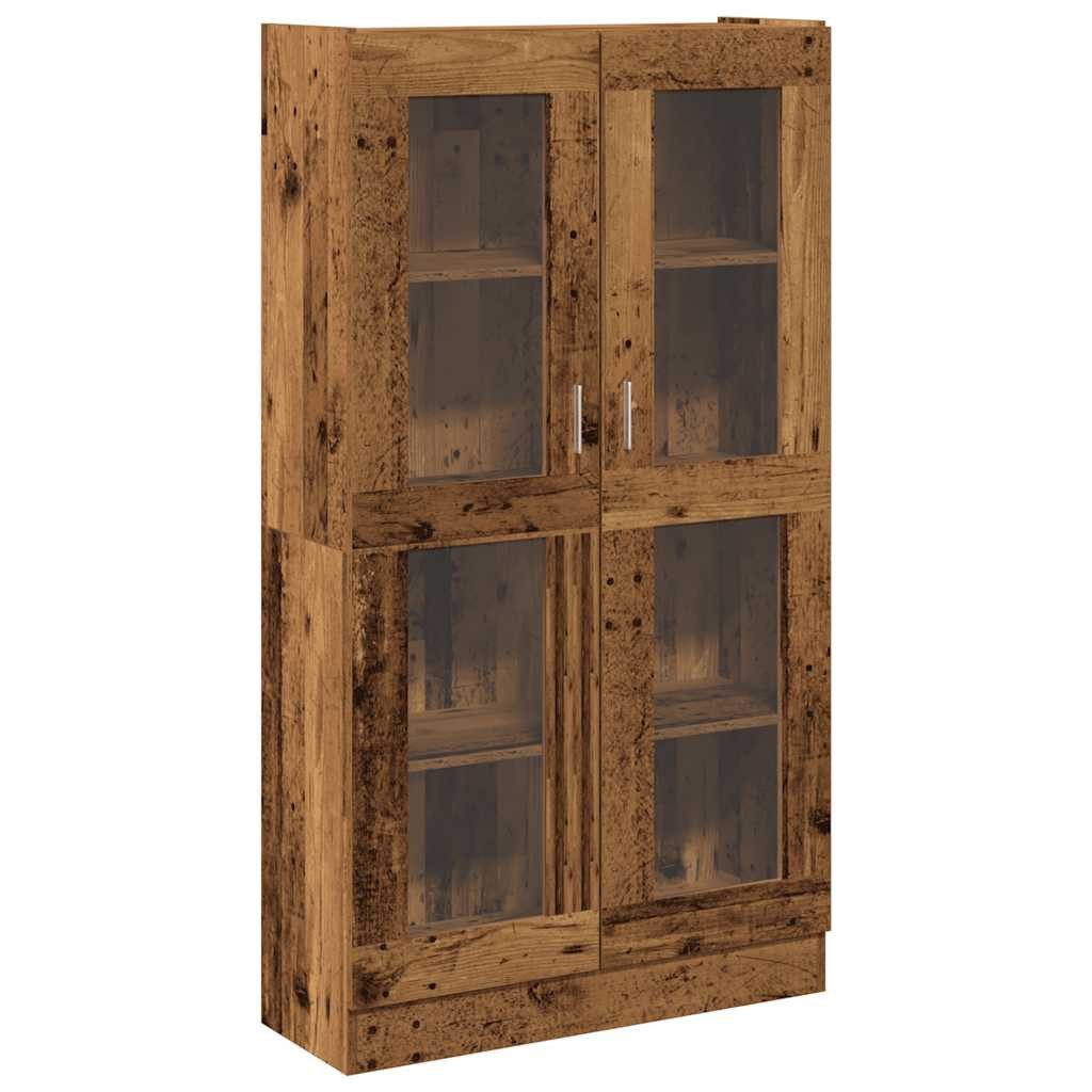 vidaXL Bücherregal Highboard Altholz-Optik 82,5x30,5x150 cm Holzwerkstoff, 1-tlg.