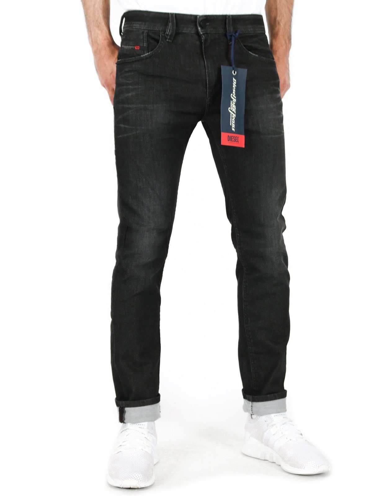 Diesel Slim-fit-Jeans Diesel Herren Slim Fit Jogg Jeans Super Stretch Hose,  Thommer-T 0077U online kaufen | OTTO