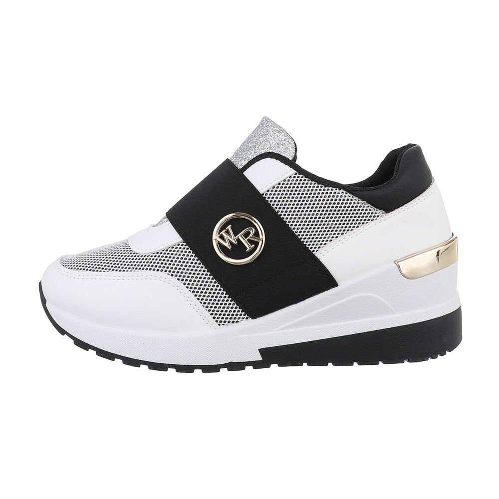 Ital-Design Damen Low-Top Freizeit Sneaker Keilabsatz/Wedge günstig online kaufen