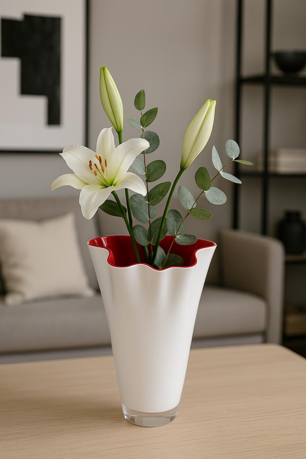 Signature Home Collection Tischvase Glasvase gewellt günstig online kaufen