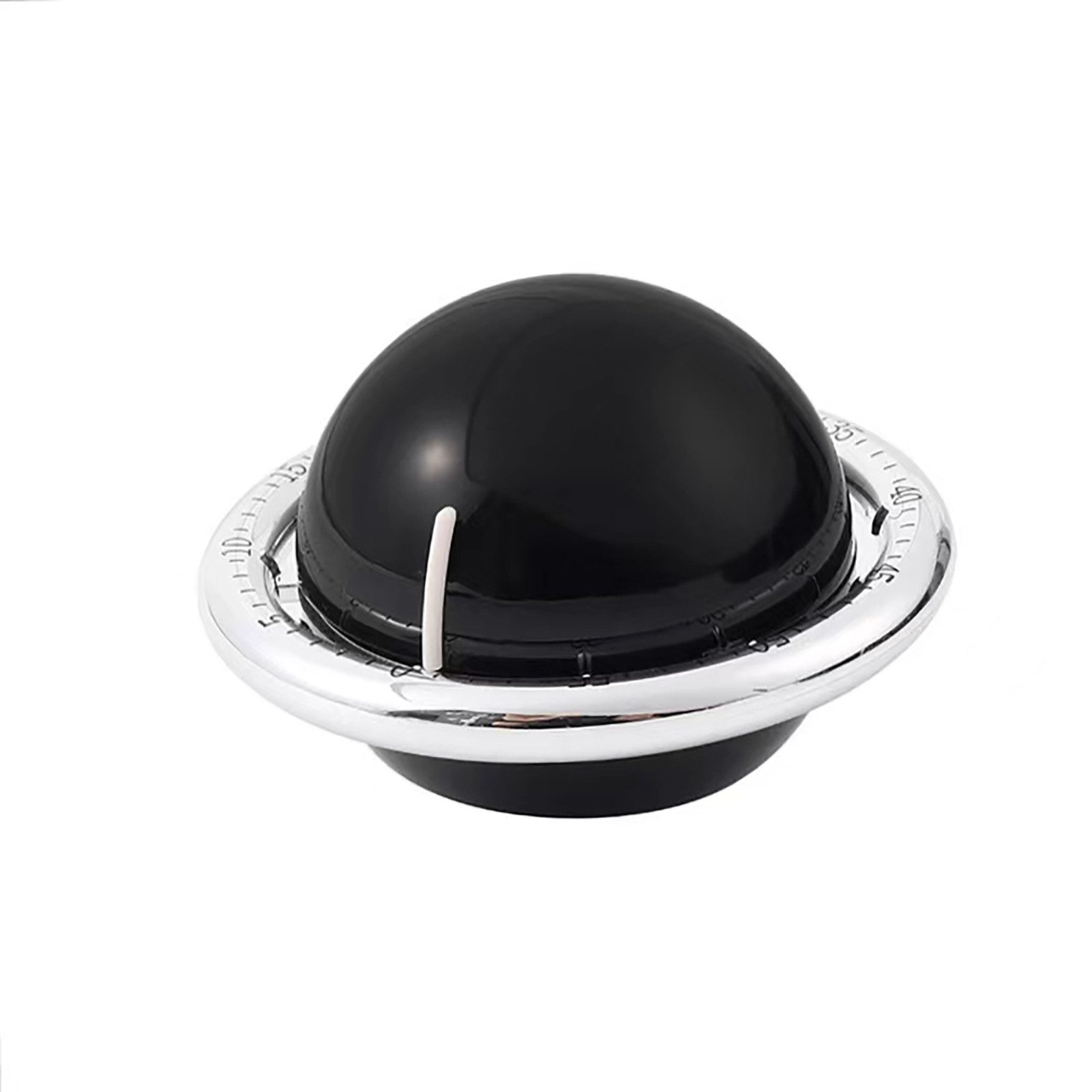 Jumpeak Küchentimer Planetenzeitschaltuhren, mechanische Zeitschaltuhren, Magnetismus Aus Klavierlack, ABS und Magneten, schwarz, weiß, 8.5 x 8.5 cm