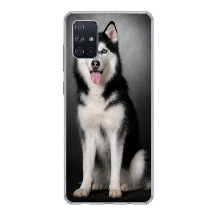 MuchoWow Handyhülle Sibirischer Husky Phone Case Handyhülle Samsung Galaxy A71 Silikon Schutzhülle