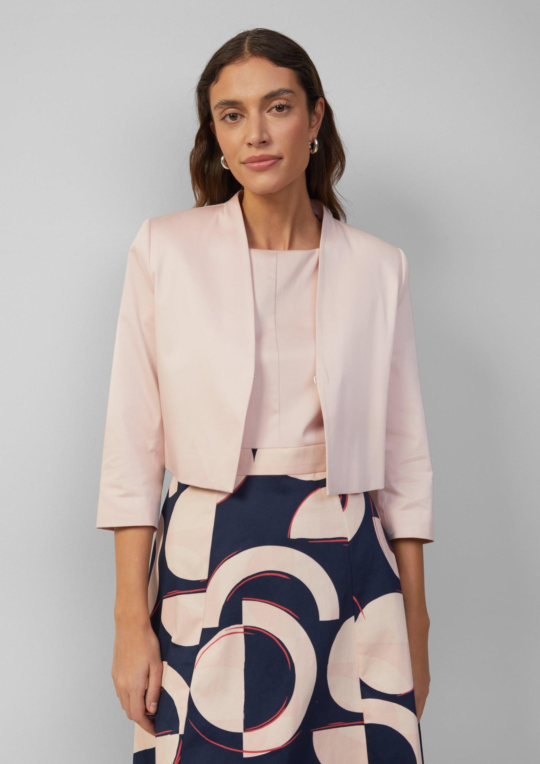 s.Oliver Jackenblazer Indoor-Blazer Verkürzter Blazer mit 3/4-Ärmeln günstig online kaufen