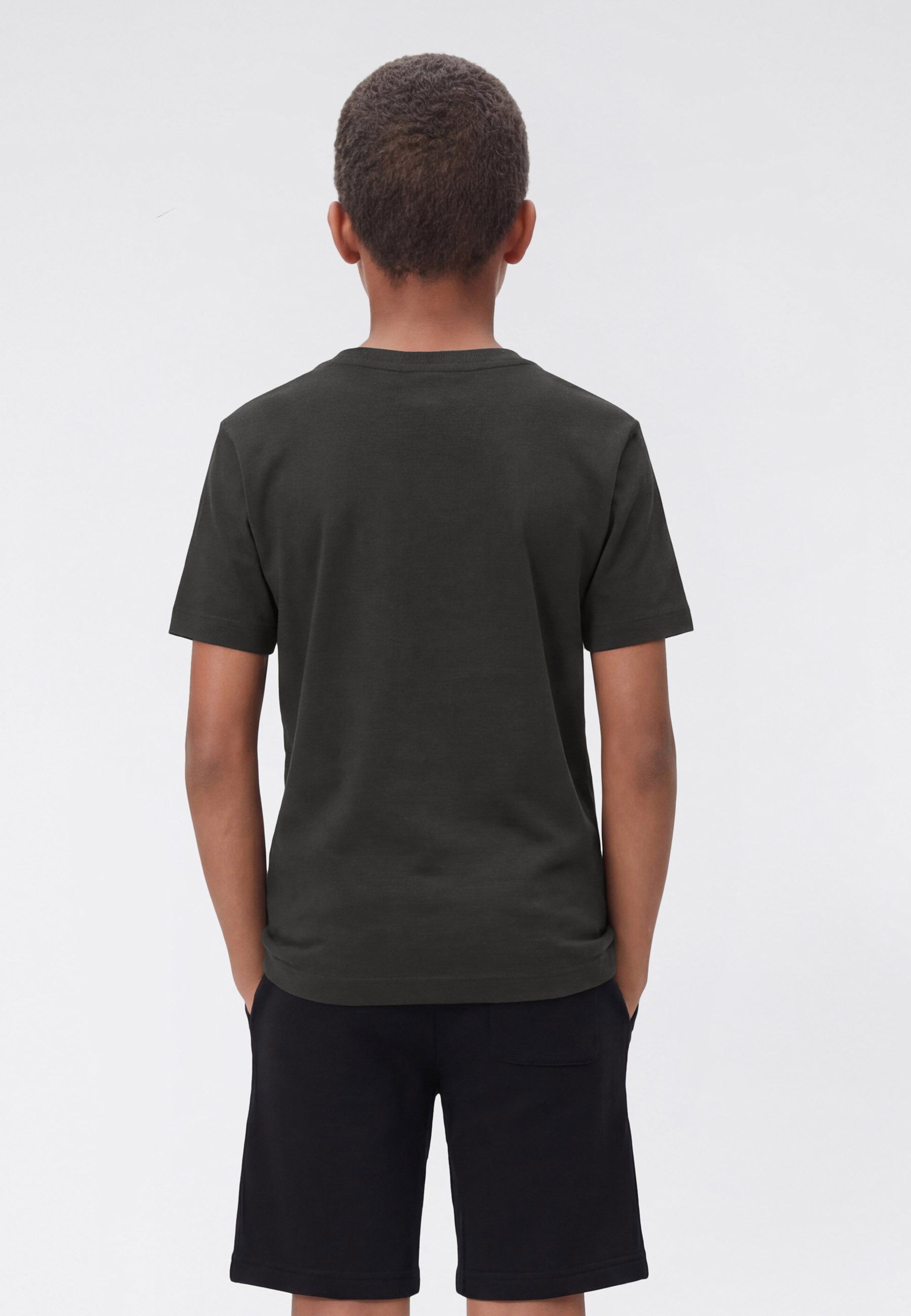 Champion T-Shirt ICONS TONAL Crewneck T-Shirt with Large Logo mit großem Logo, Kurzarm, aus Baumwolle