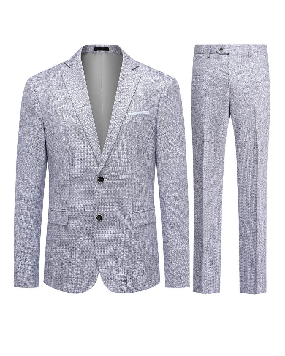 Allthemen Anzug (2 tlg) In karierter Optik Regular Fit Businessanzug lässig günstig online kaufen