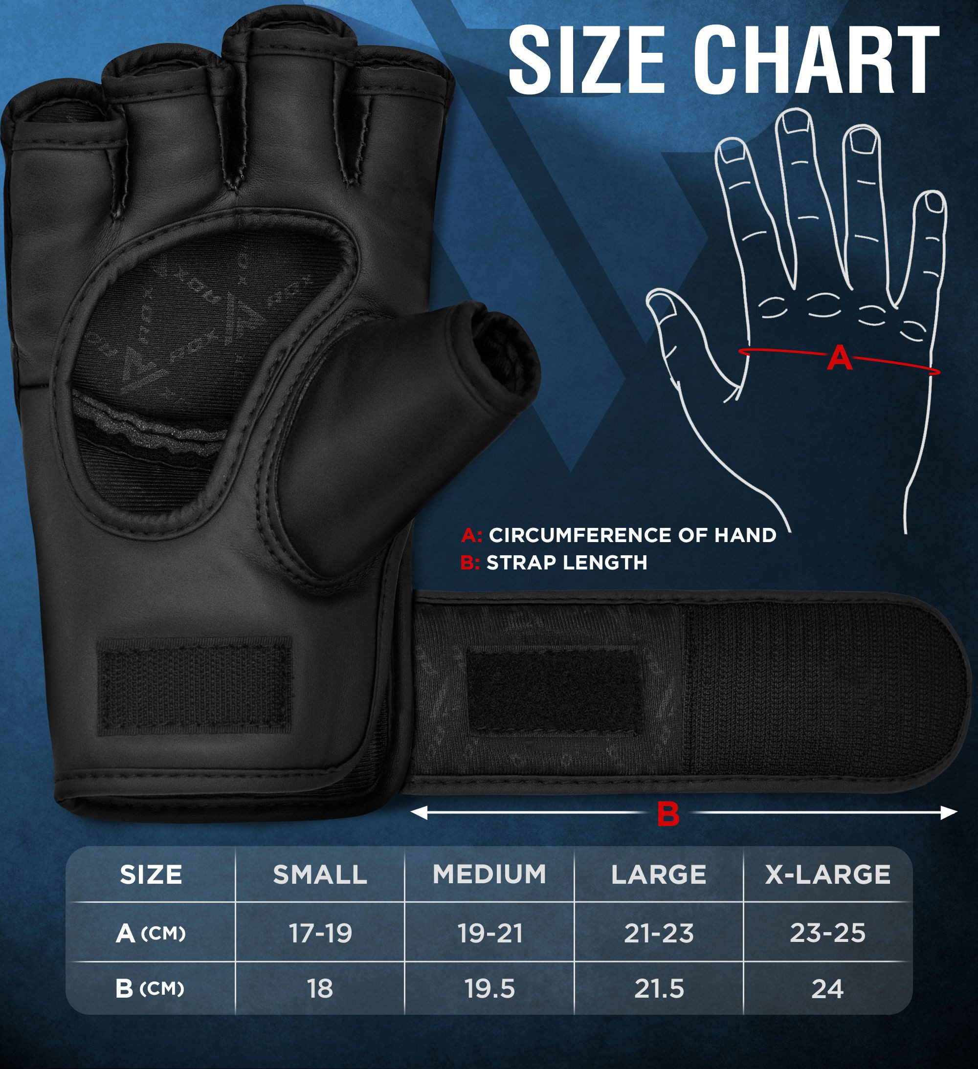 RDX Sports MMA-Handschuhe RDX Professionelle MMA Handschuhe, MMA Gloves Kampfsport Boxsack