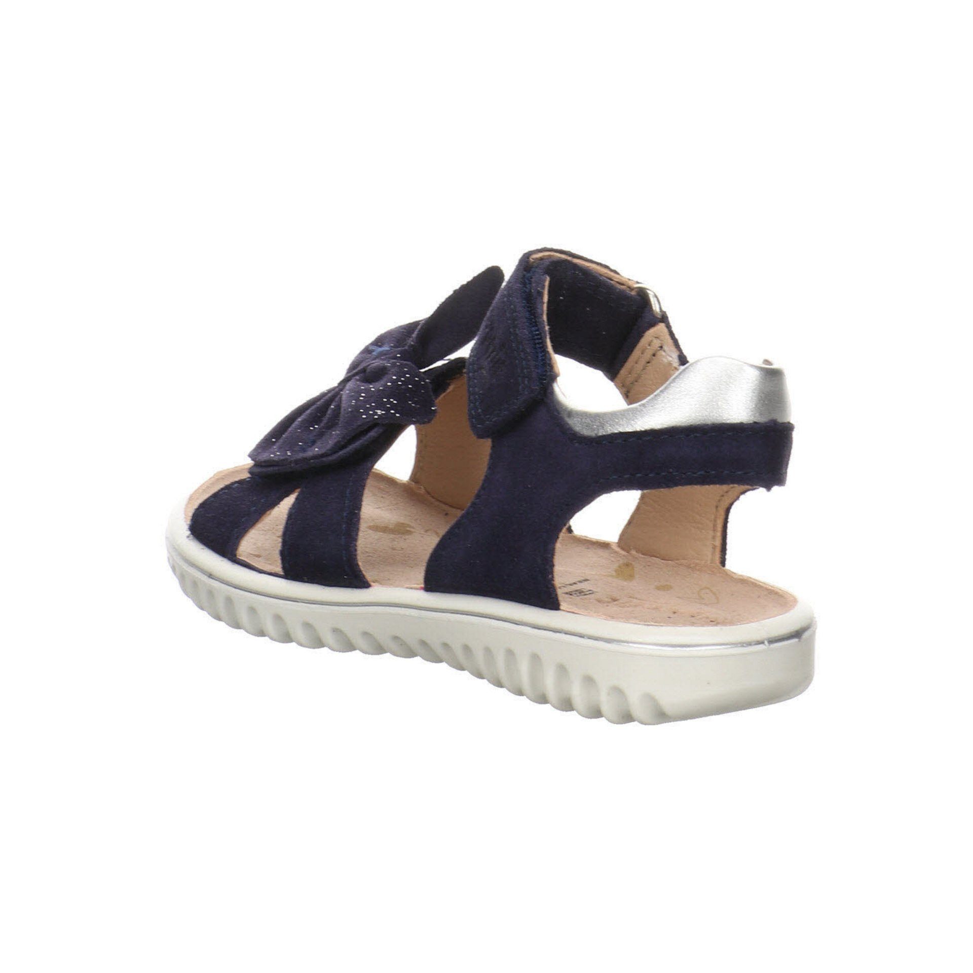 Sparkle Veloursleder Schuhe dunkel Sandale Sandale Mädchen Sandalen blau Superfit