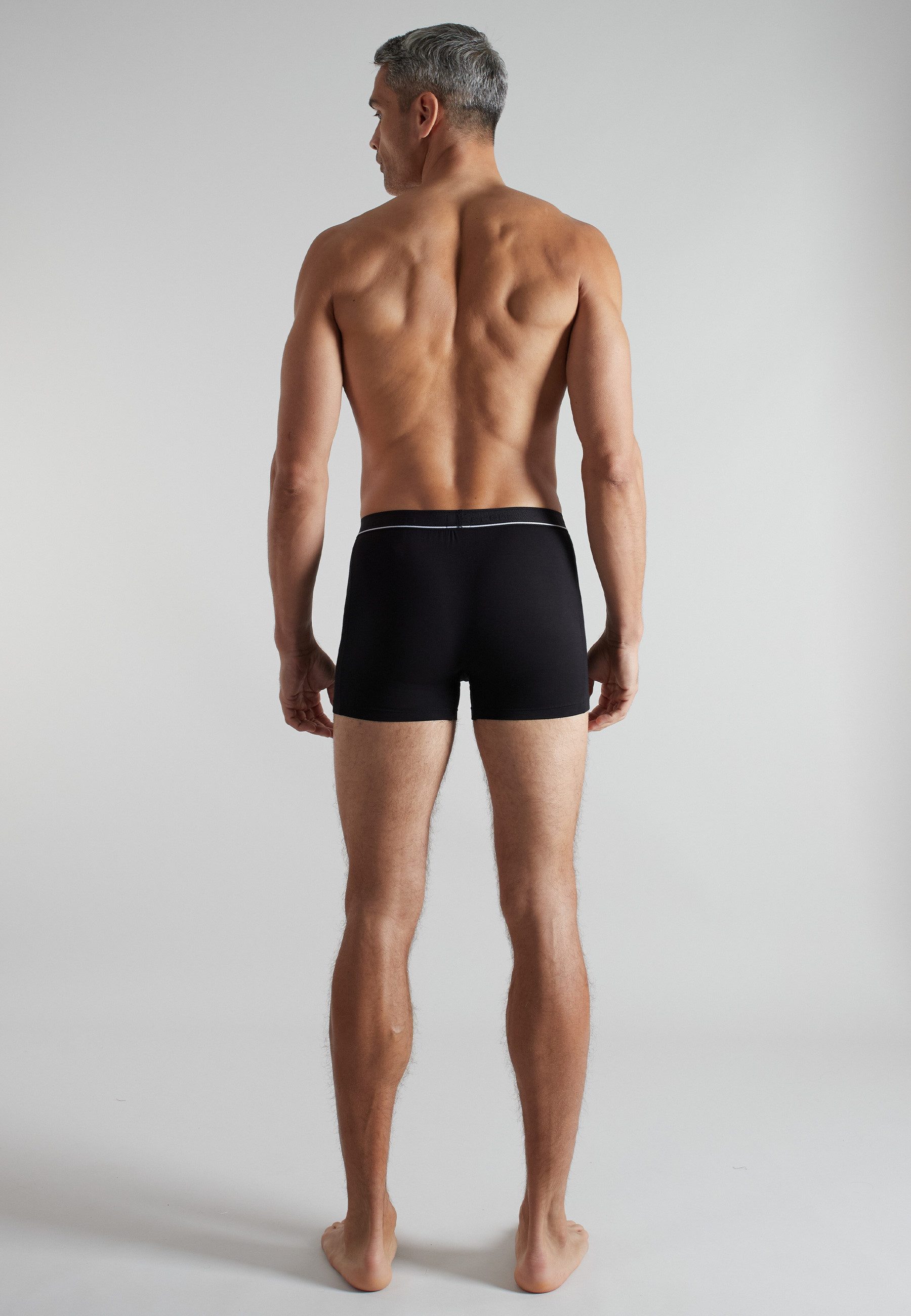 CECEBA Boxershorts CECEBA Herren Pants schwarz uni 2er Pack (2-St)
