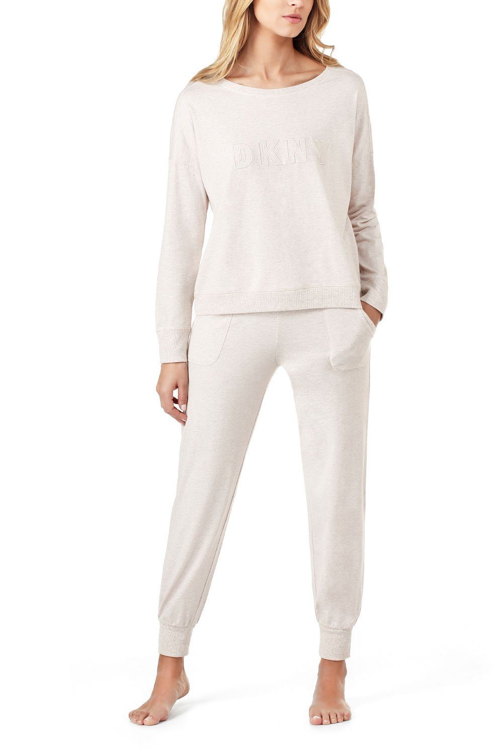 Jogger Set YI2919259 DKNY Pyjama Top oatmeal &