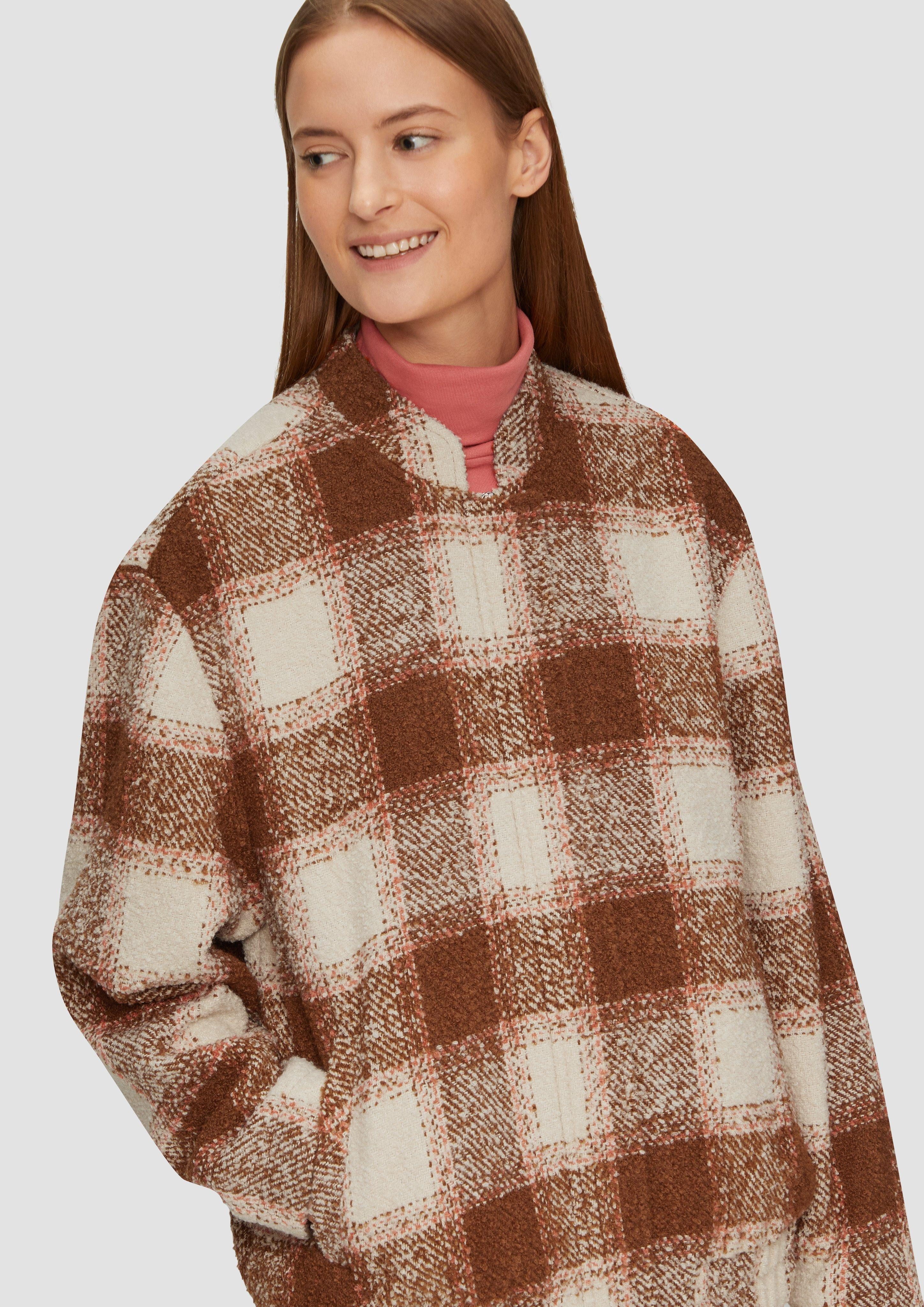 s.Oliver Funktionsjacke Blouson aus Bouclé mit günstig online kaufen