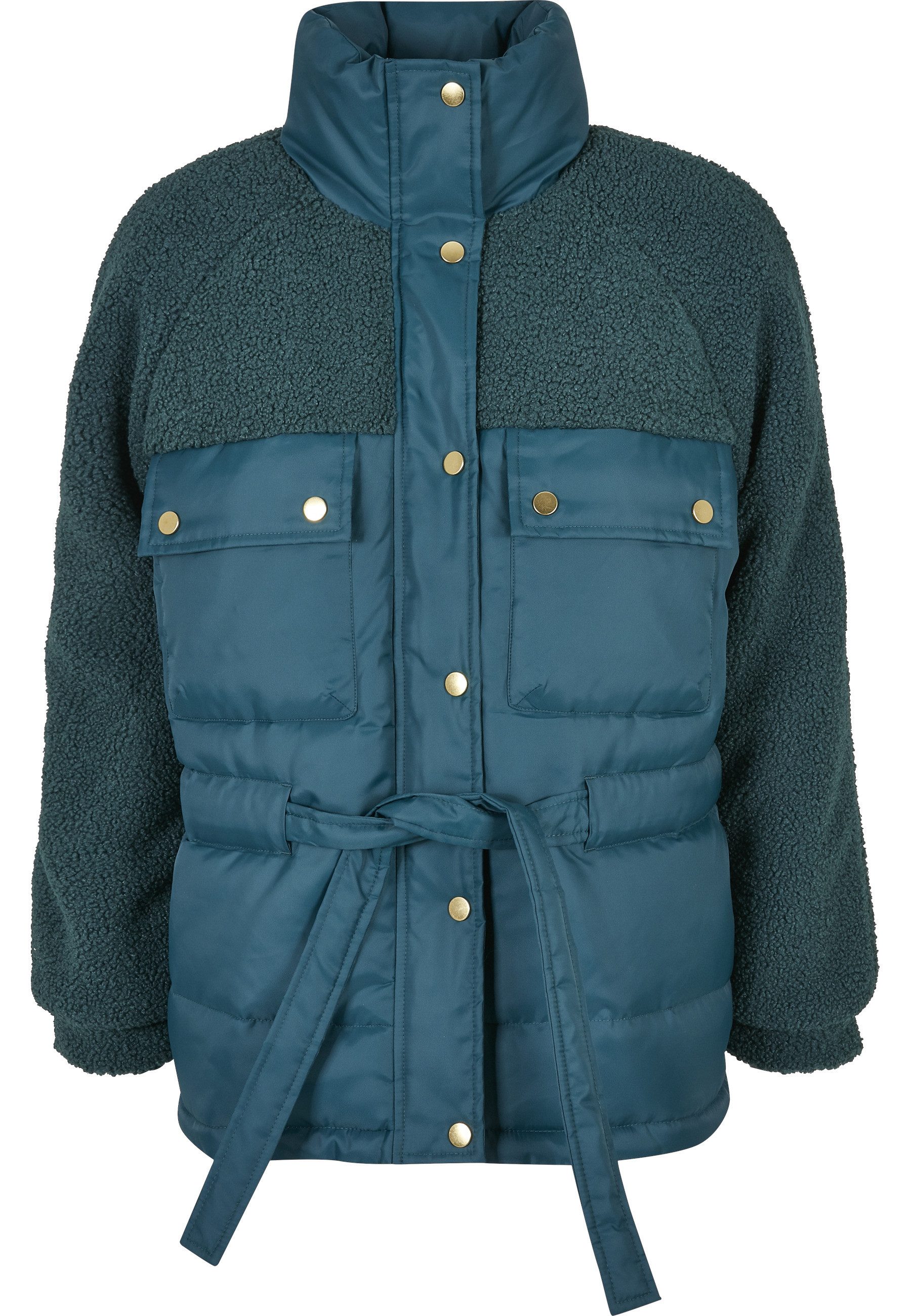 URBAN CLASSICS Winterjacke Urban Classics Damen Ladies Sherpa Mix Puffer Jacket (1-St)