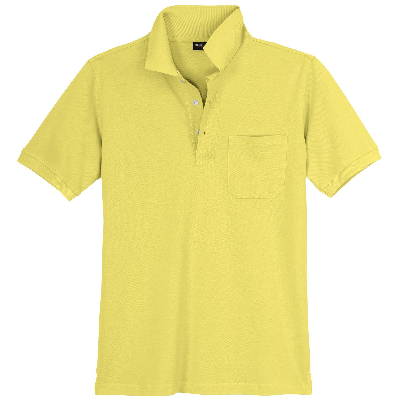 redfield Poloshirt Redfield Übergrößen Poloshirt hellgelb günstig online kaufen