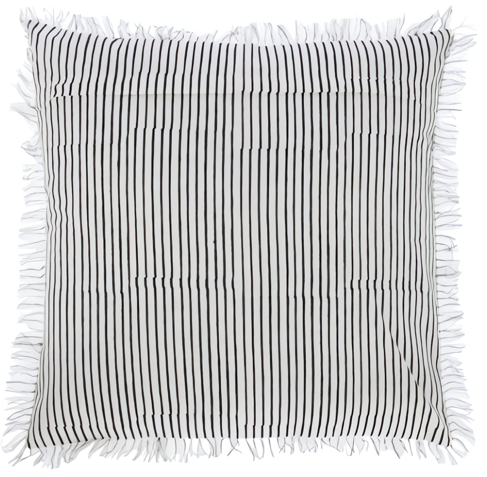 J-line Dekokissen Kissen Indi Textil Schwarz 4 Sortiert