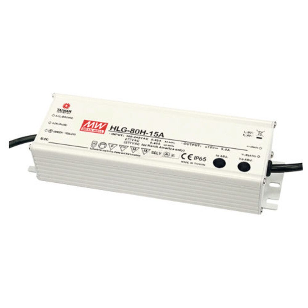 "HLG-80H-48B" 48V, Metall, 81,6W, wassergeschützt, Hochvolt, IP67 LED Trafo