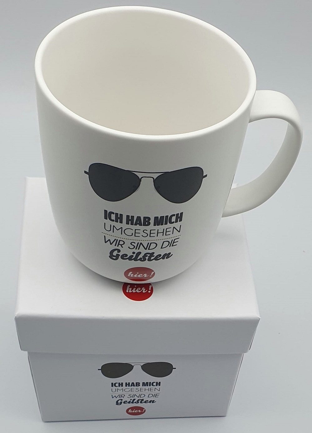 PPD Tasse Sommer, Maritim, Spüche, Blumen, Tiere, Planzen, Frühling Motiv, Porzellan, Die Geilsten Matte Mug, Sprüche Motiv, Stylische und handschmeichelnde Tasse (0,4l) mit Mattfinish, in Geschenkkartonage. Höhe 10cm, Ø 9 cm, Trend Tee, Kaffee, Mug, ideal als Geschenk