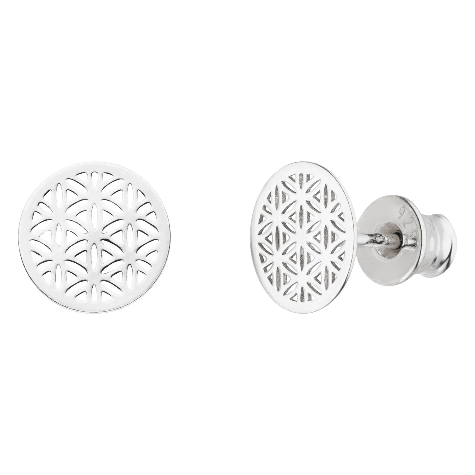 SCHOSCHON Paar Ohrstecker Lebensblume Ohrstecker 925 Silber - Blume des Leb günstig online kaufen
