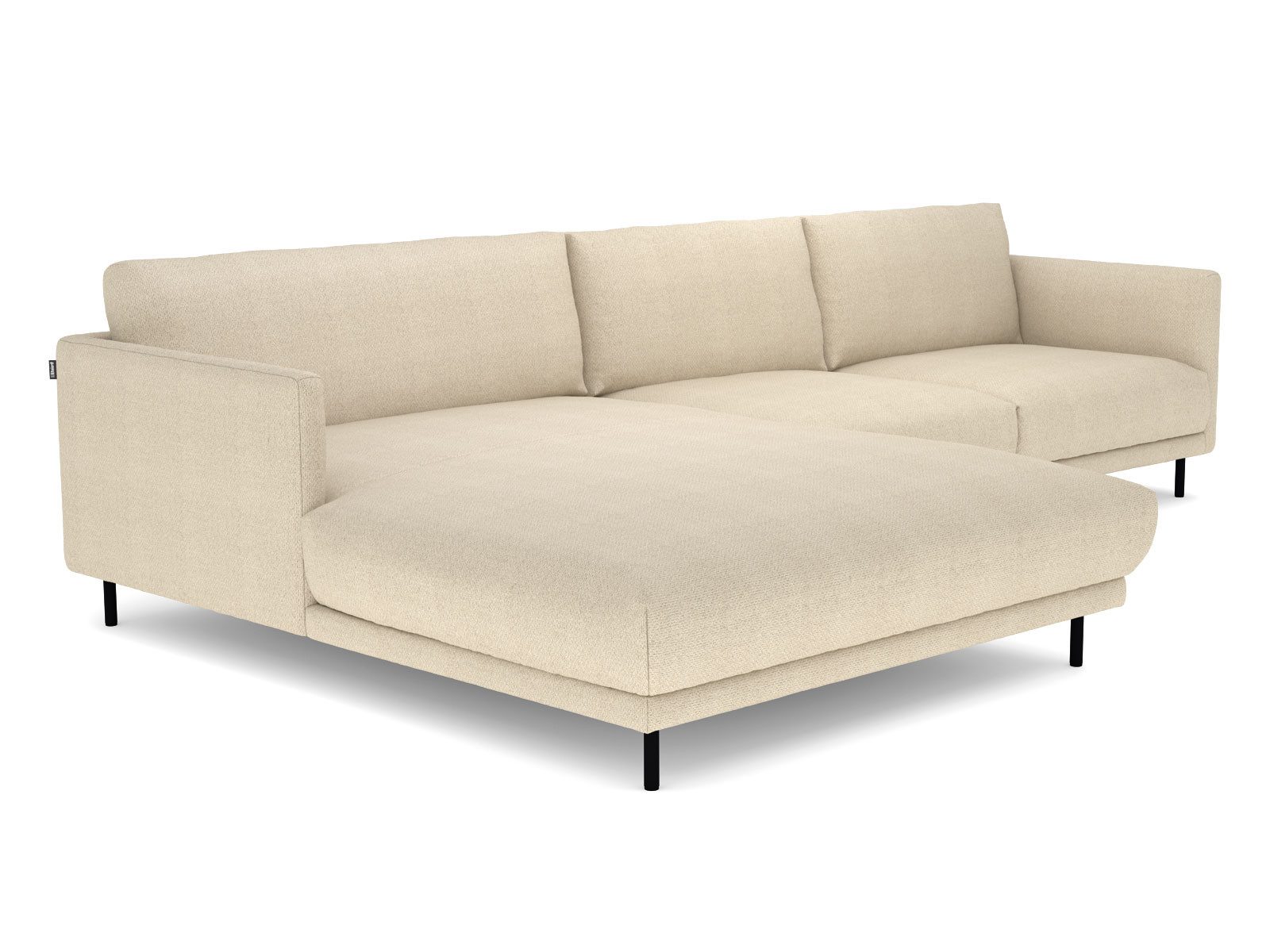 Rolf Benz Ecksofa Ecksofa Rolf Benz freistil 133 links Stoff Hellelfenbein