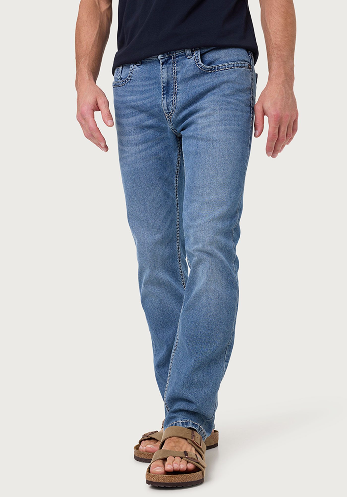 Pioneer Authentic Jeans 5-Pocket-Jeans RANDO - Regular Fit, Handcrafted mit dicken Nähten