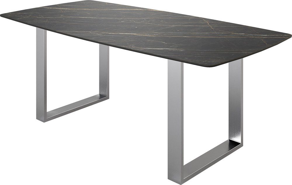 DELIFE Esstisch Edge, Bootsform Keramik Laminam® günstig online kaufen