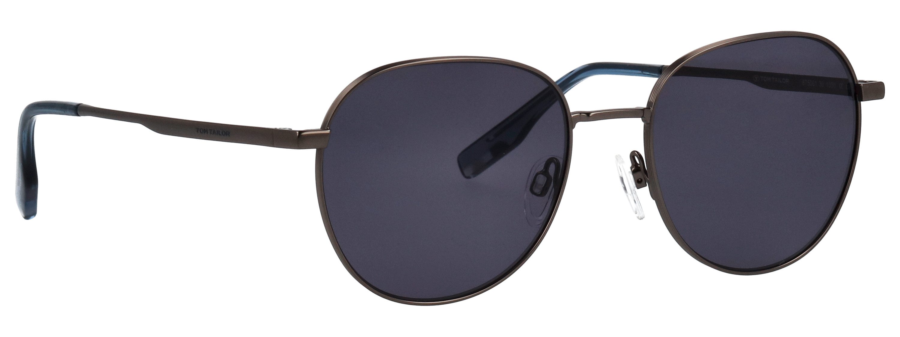 TOM TAILOR Sonnenbrille Modell 675001 Form Panto, Logoschriftzug auf Bügel, Metallfassung