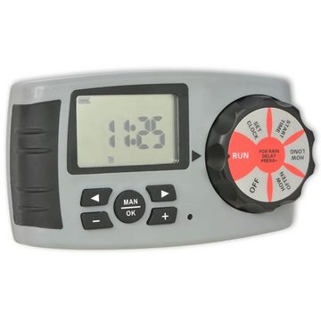 vidaXL Bewässerungscomputer 42352 Automatischer Bewässerungs-Timer mit 4 Stationen 3 V