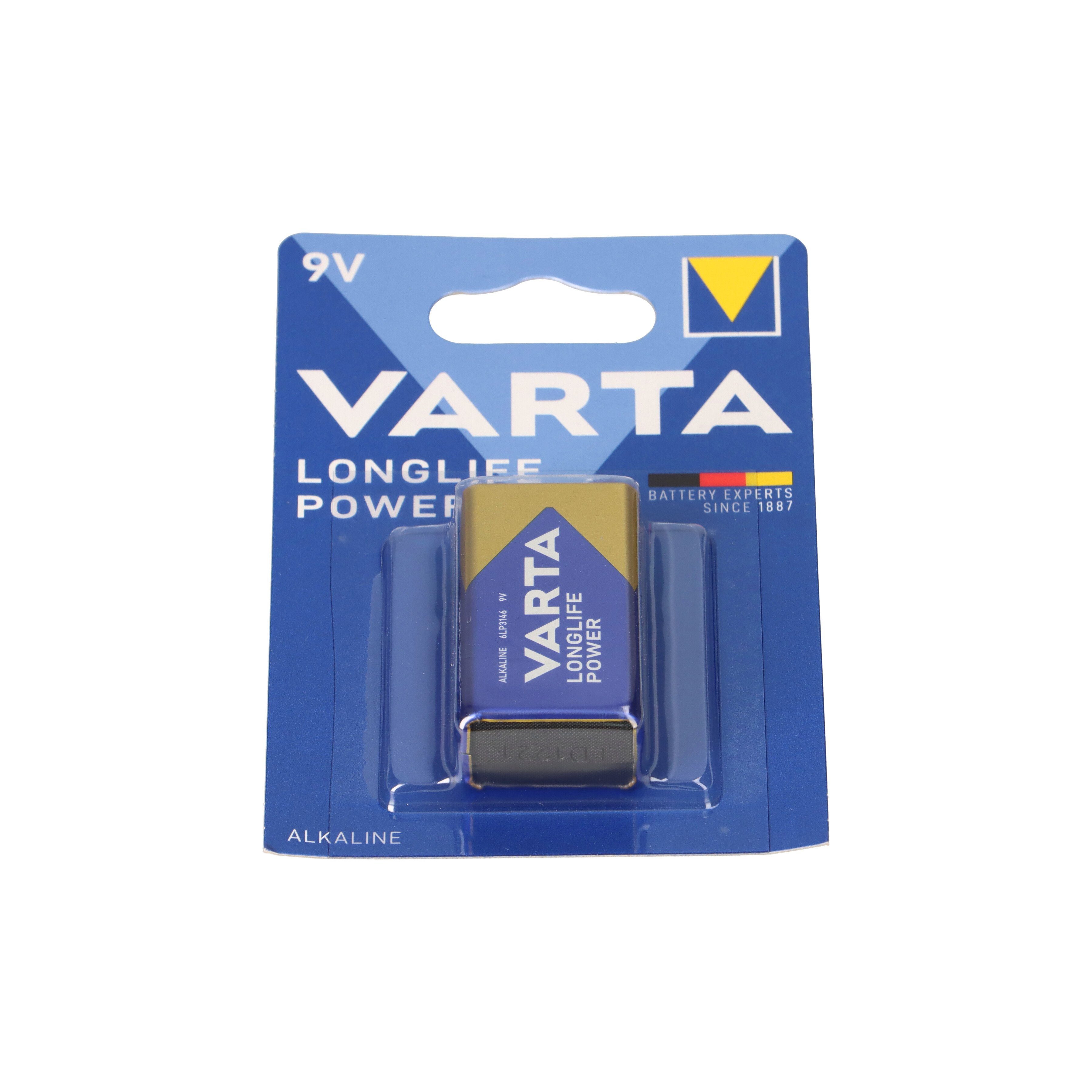 VARTA Varta 4922 Longlife 9V-Block Packung 10er Batterie Blister Power
