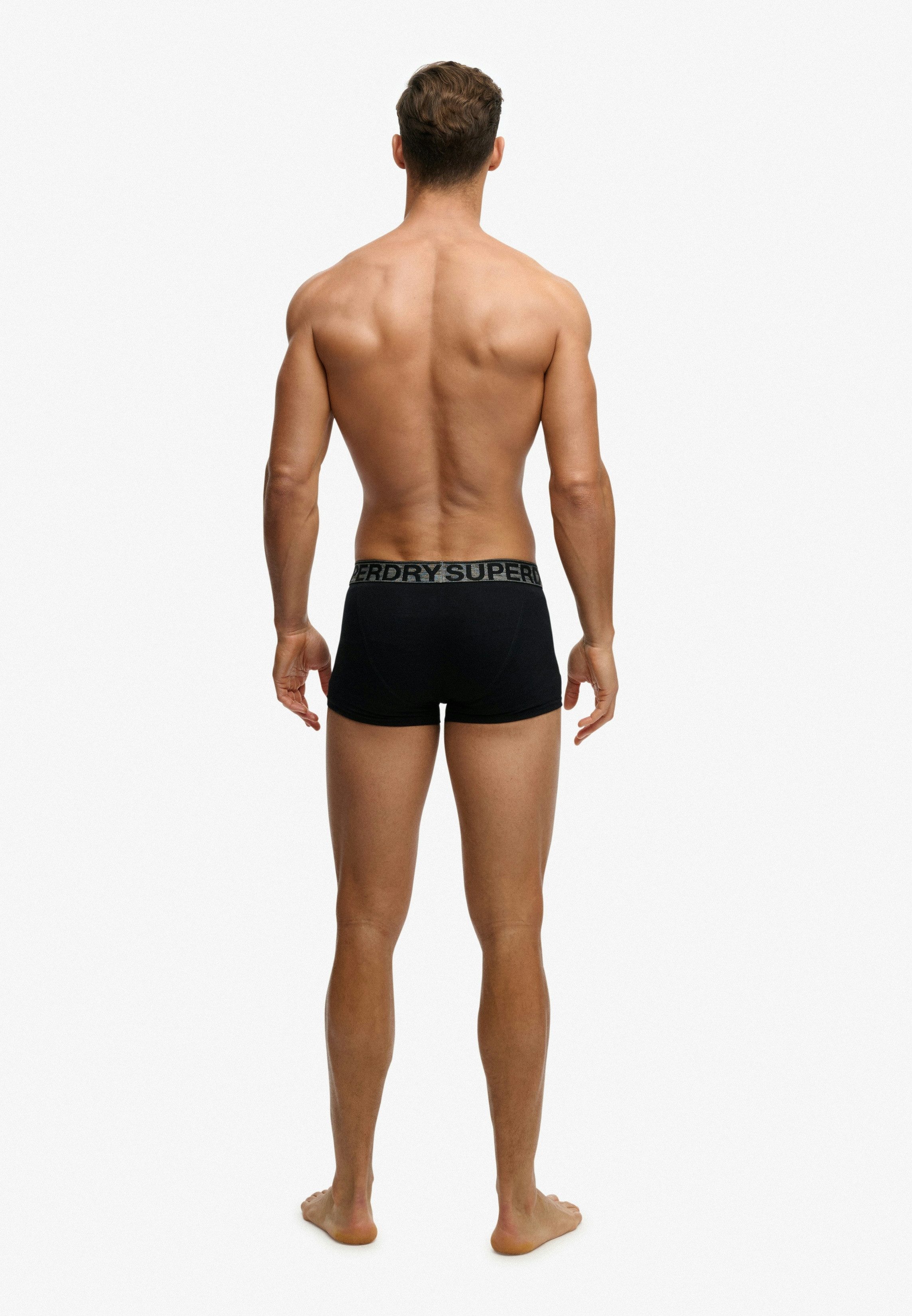 Superdry Boxershorts TRUNK TRIPLE PACK (Packung, 3-St) aus Baumwollmischung, körpernahe Passform