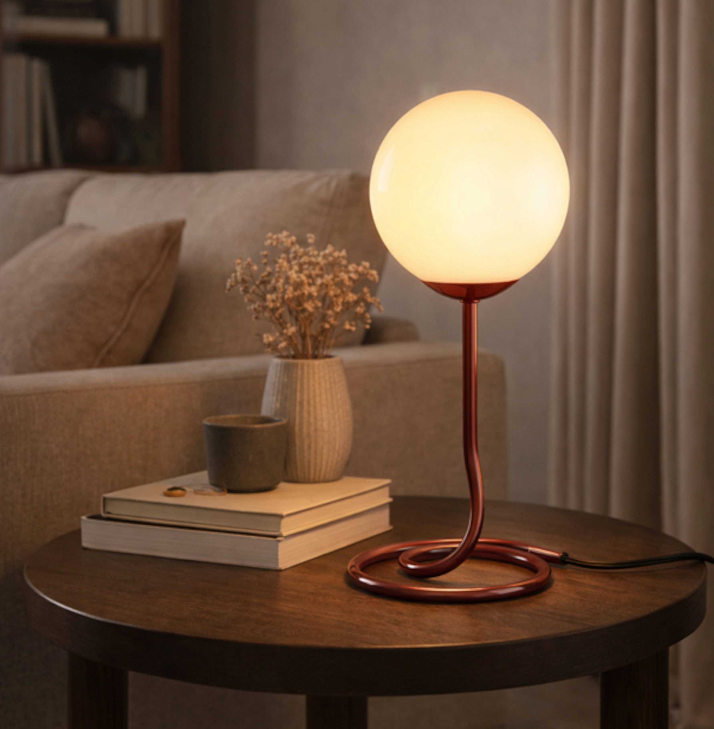 OTTO home Tischleuchte Orrell, ohne Leuchtmittel, Ø 12, H: 31,3 cm, Materia günstig online kaufen