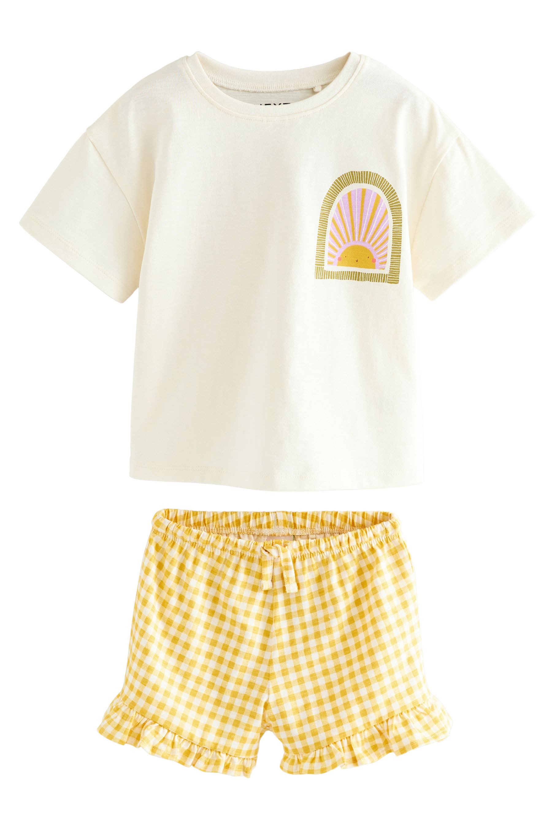 Next T-Shirt & Shorts Set mit Oberteil und Shorts, 3er-Pack (6-tlg)