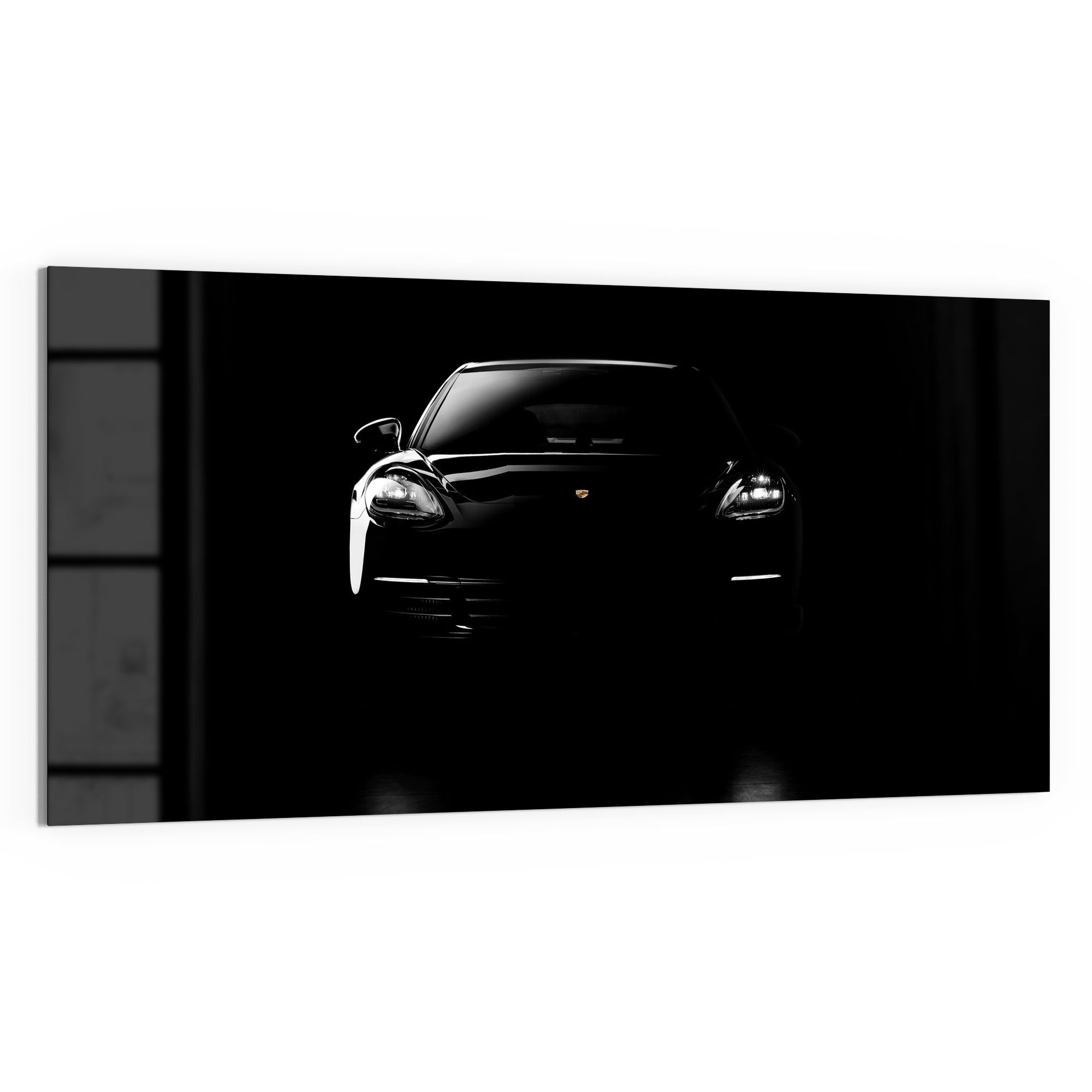 DEQORI Glasbild 'Porsche Panamera Front', 'Porsche günstig online kaufen