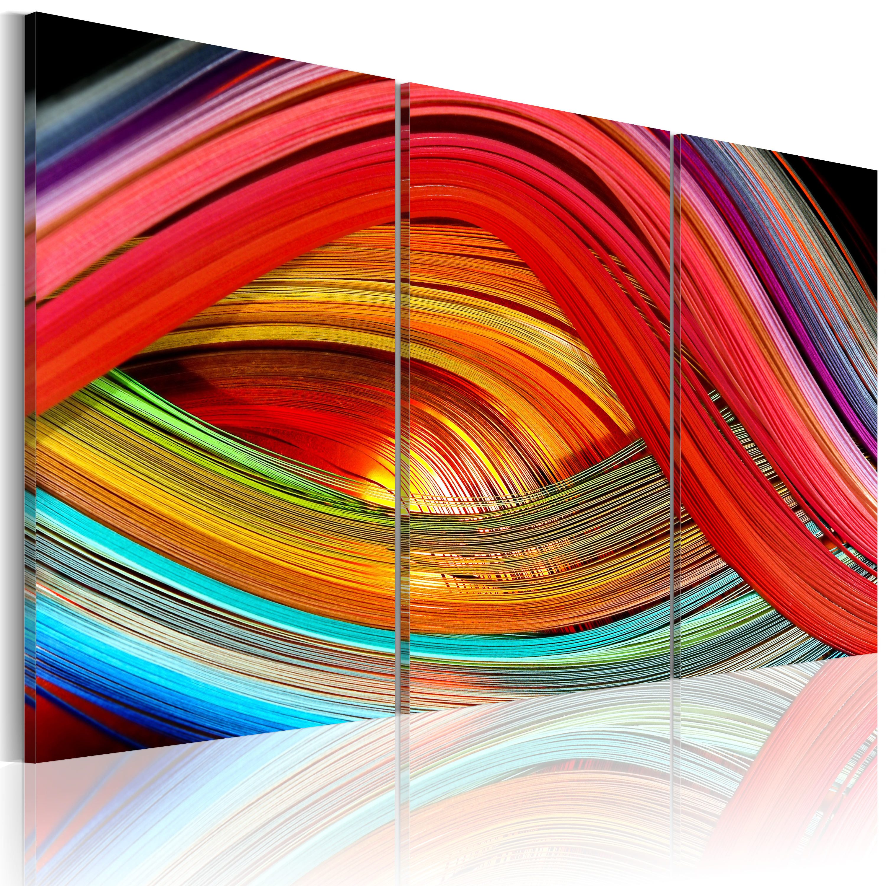 Artgeist Wandbild Abstrakter Regenbogen