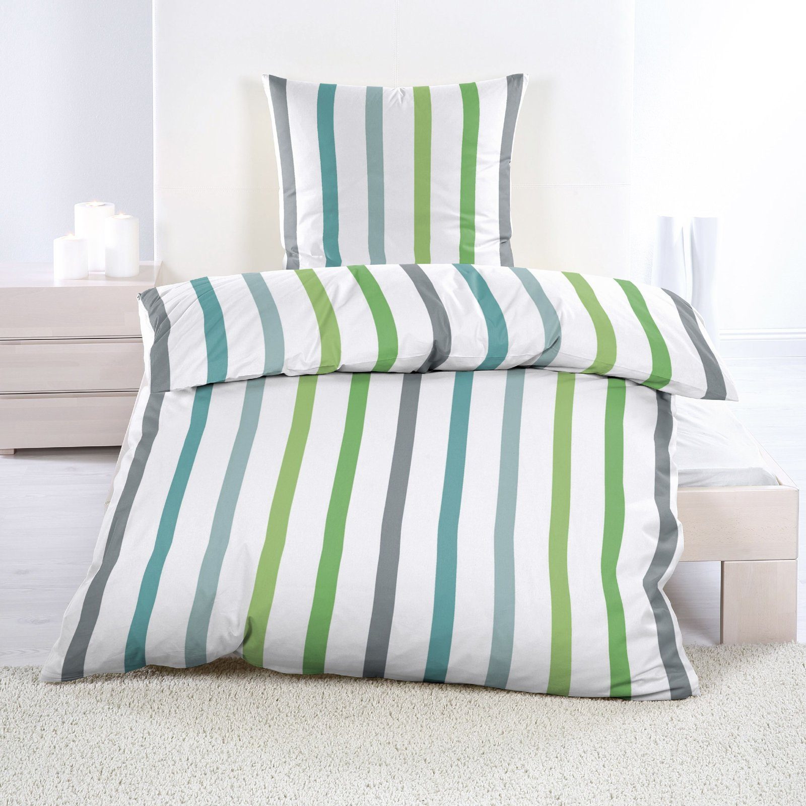 Casa Colori Bettwäsche Renforce Ganzjahres Bettgarnitur günstig online kaufen