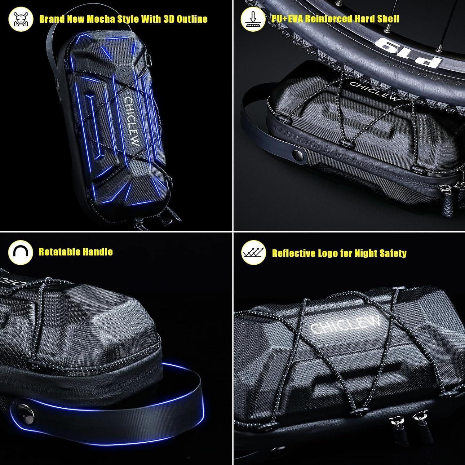LuxusKollektion Fahrradständer Scooter Tasche 3L Schnellverschluss Wasserdicht Lenkertasche Gd6x-3l – Bild 4 von 5