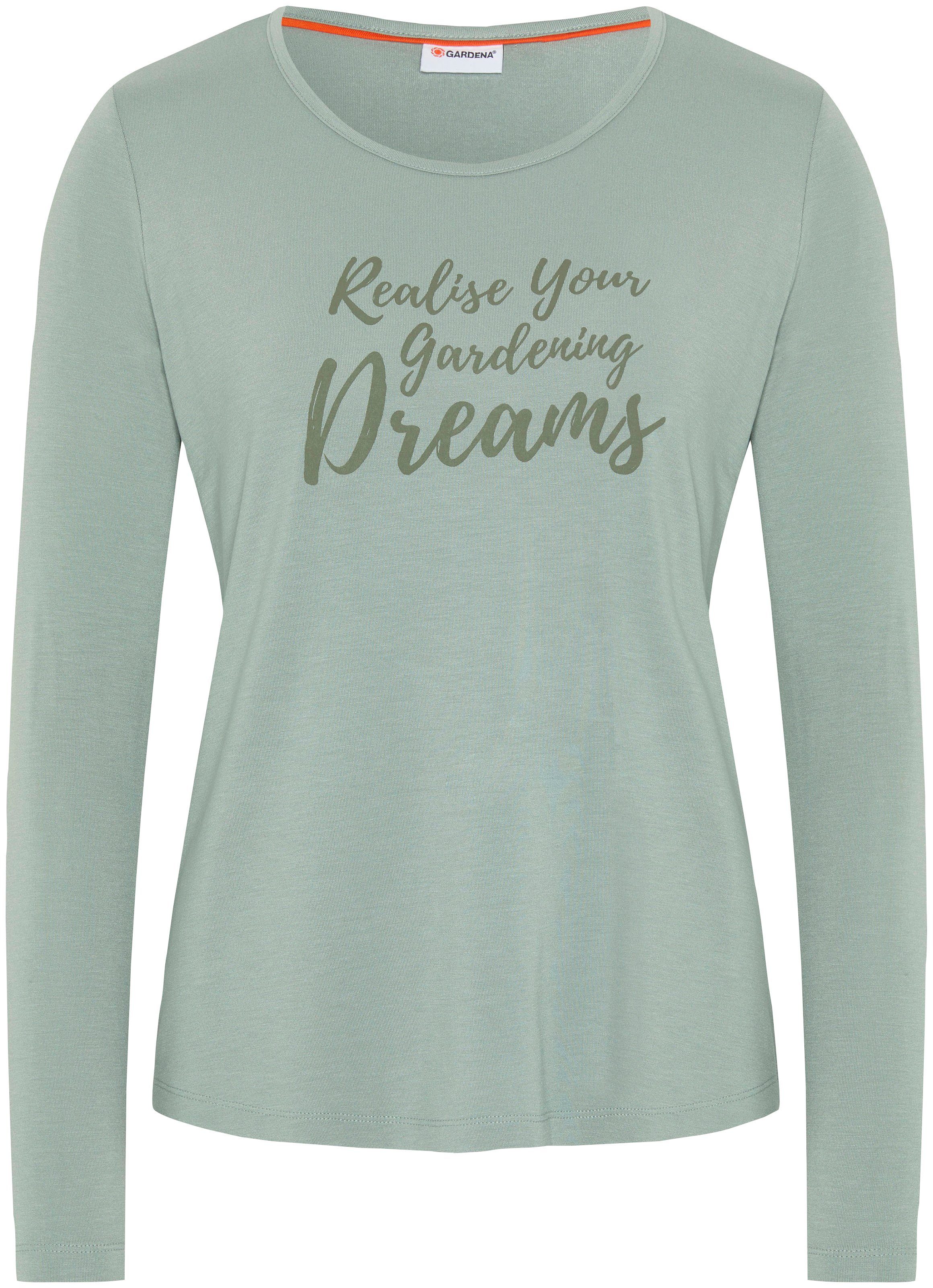 Milieu GARDENA Schriftzug Green mit Longsleeve