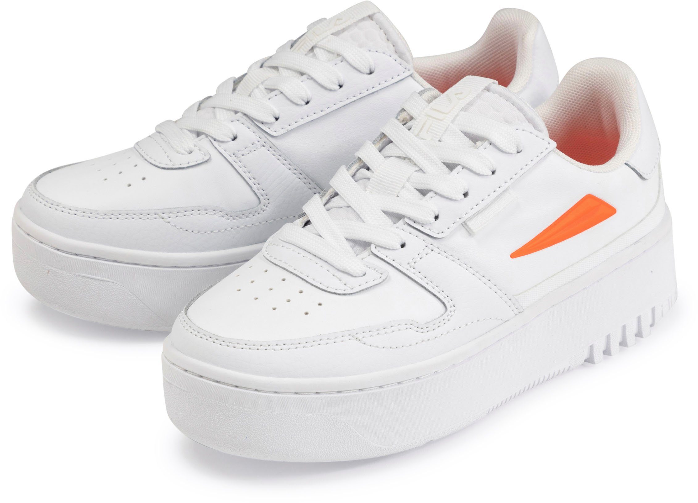 Fila FXVENTUNO PLATFORM wmn Plateausneaker White-Fiery Coral