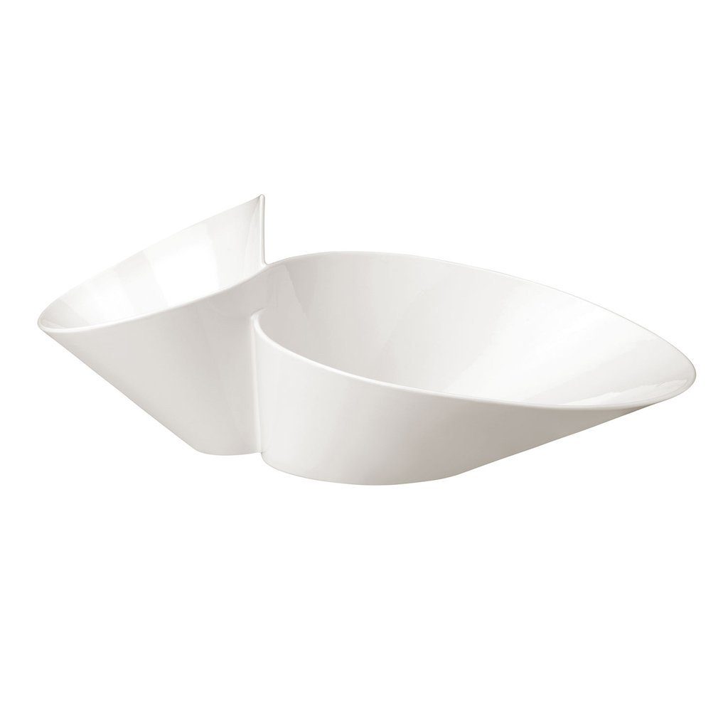 Villeroy & Boch Müslischale NewWave Eye-catcher Porzellan, (1-tlg) Doppelschale