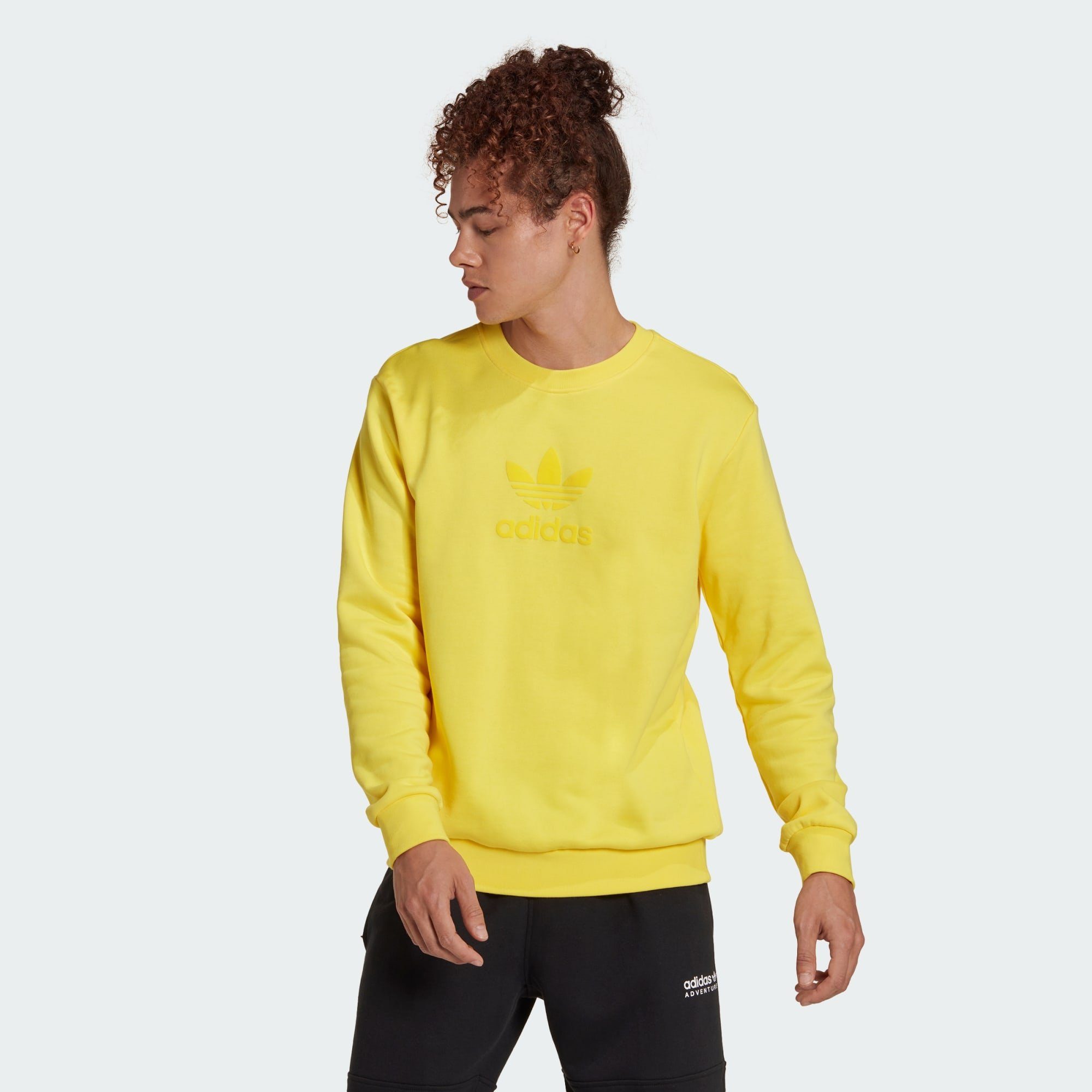 SWEATSHIRT adidas SERIES Originals STREET Sweatshirt TREFOIL Impact Yellow