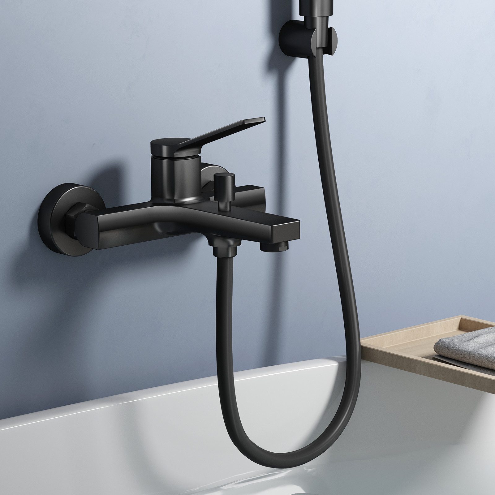 EMKE Duscharmatur Badewannenarmatur Wannenarmaturen Einhand-Brausebatterie günstig online kaufen