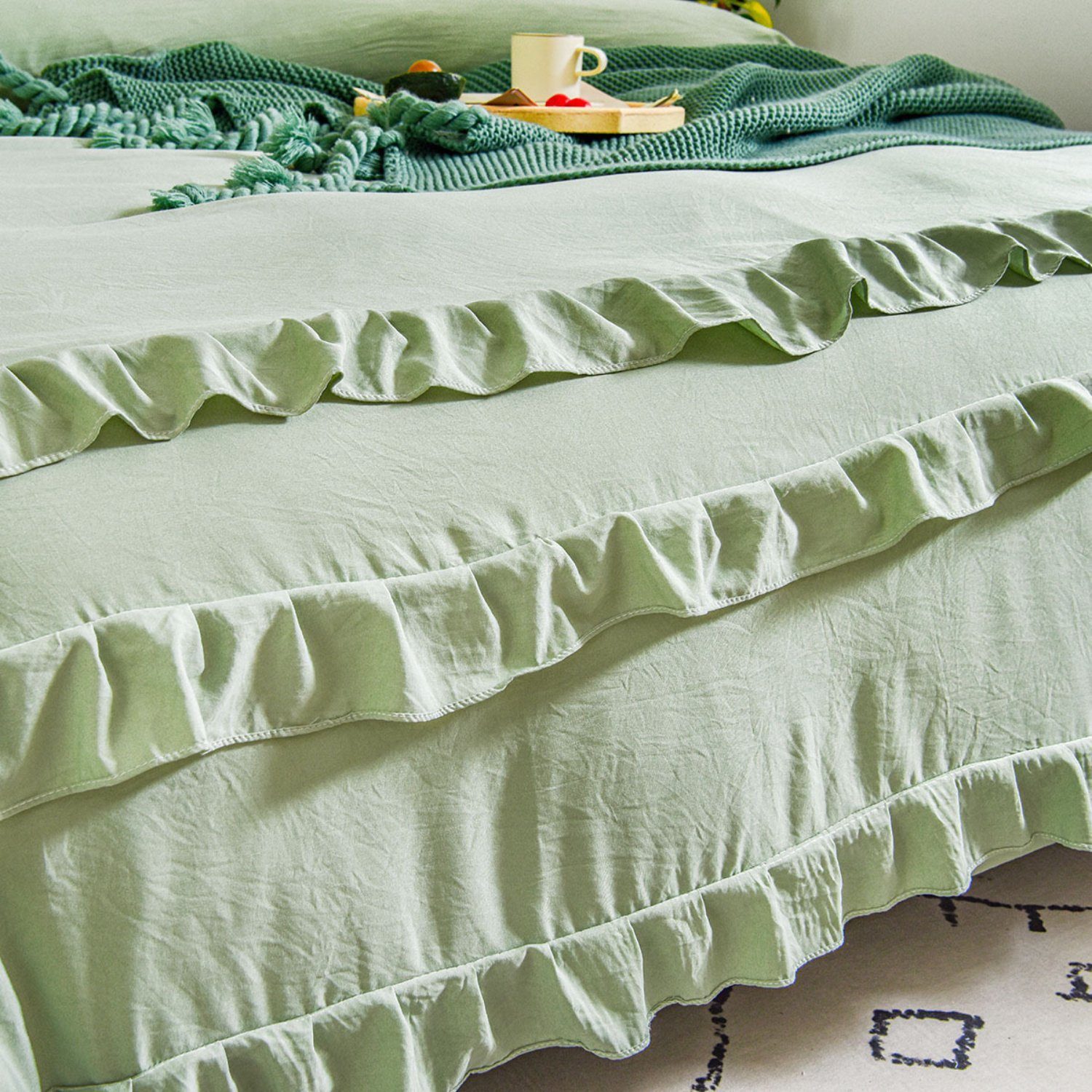 BYSURE Bettwäsche, Polyester, 2 teilig, Unifarben, günstig online kaufen