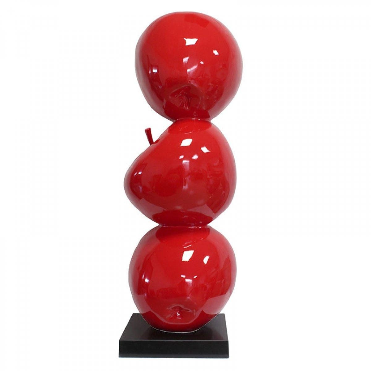 GILDE Dekoobjekt Dekorationsobjekt Skulptur Apfel Rot (110cm)