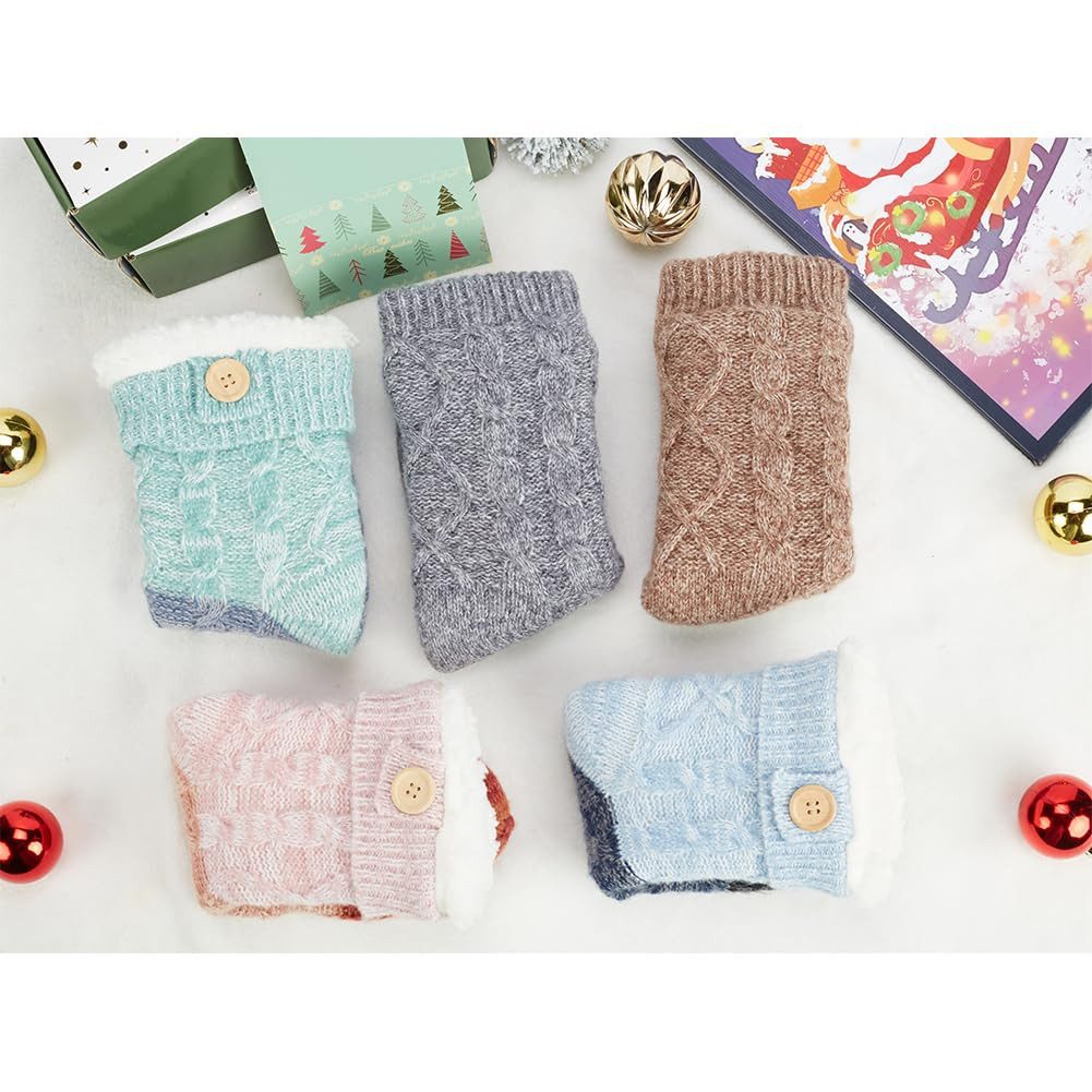 Coonoor Haussocken Kuschelsocken Stoppersocken Damen 1 Paar, Wintersocken Flauschige Socken Antiruschsocken, Warme Bettsocken Haussocken
