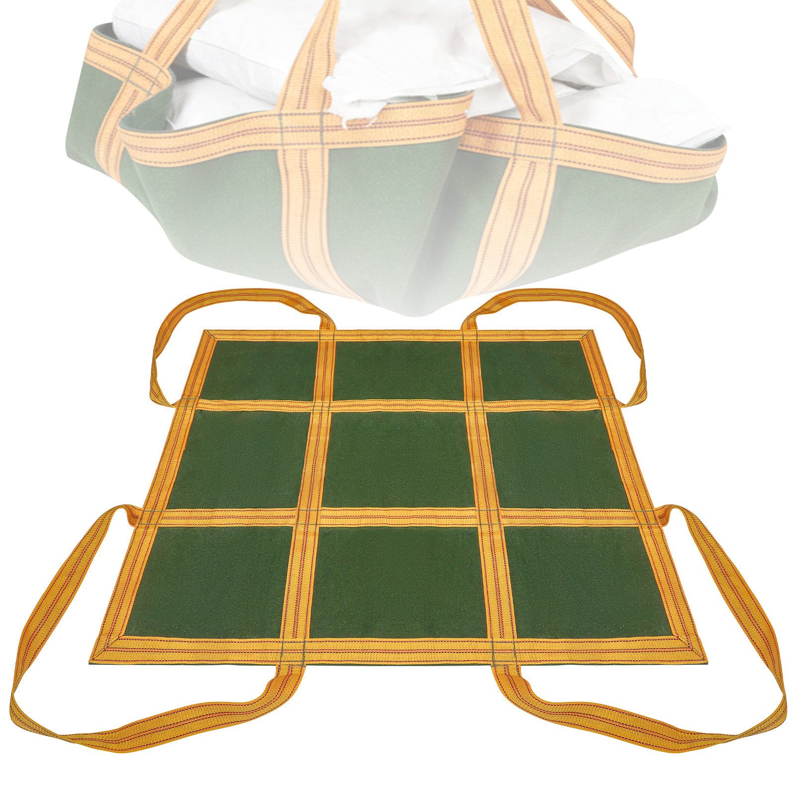 PRIISF Hebenetz Ladung Hängende Netz 1x1m 300kg Lastenheber Netz Gurtbandnetz Hebeband