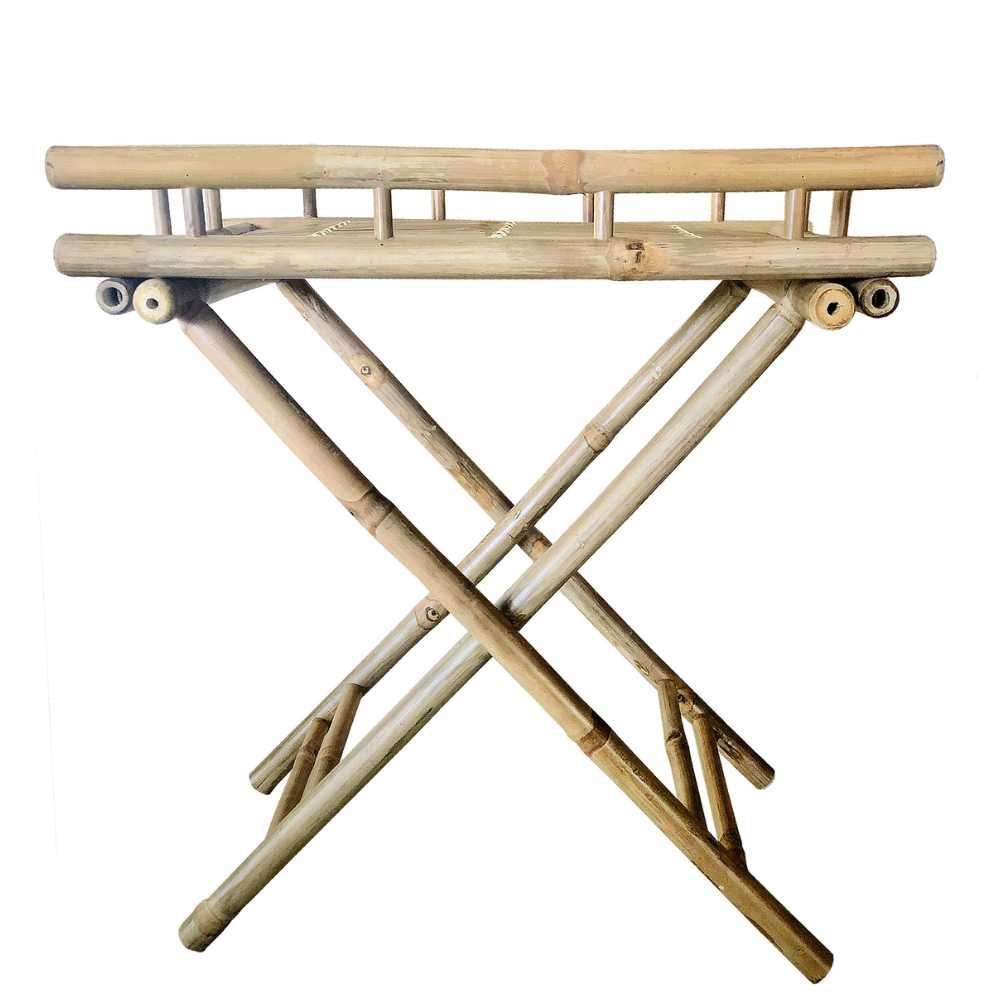 Chic Antique Beistelltisch Chic Antique Lyon Serviertisch Bambus 60x40 cm