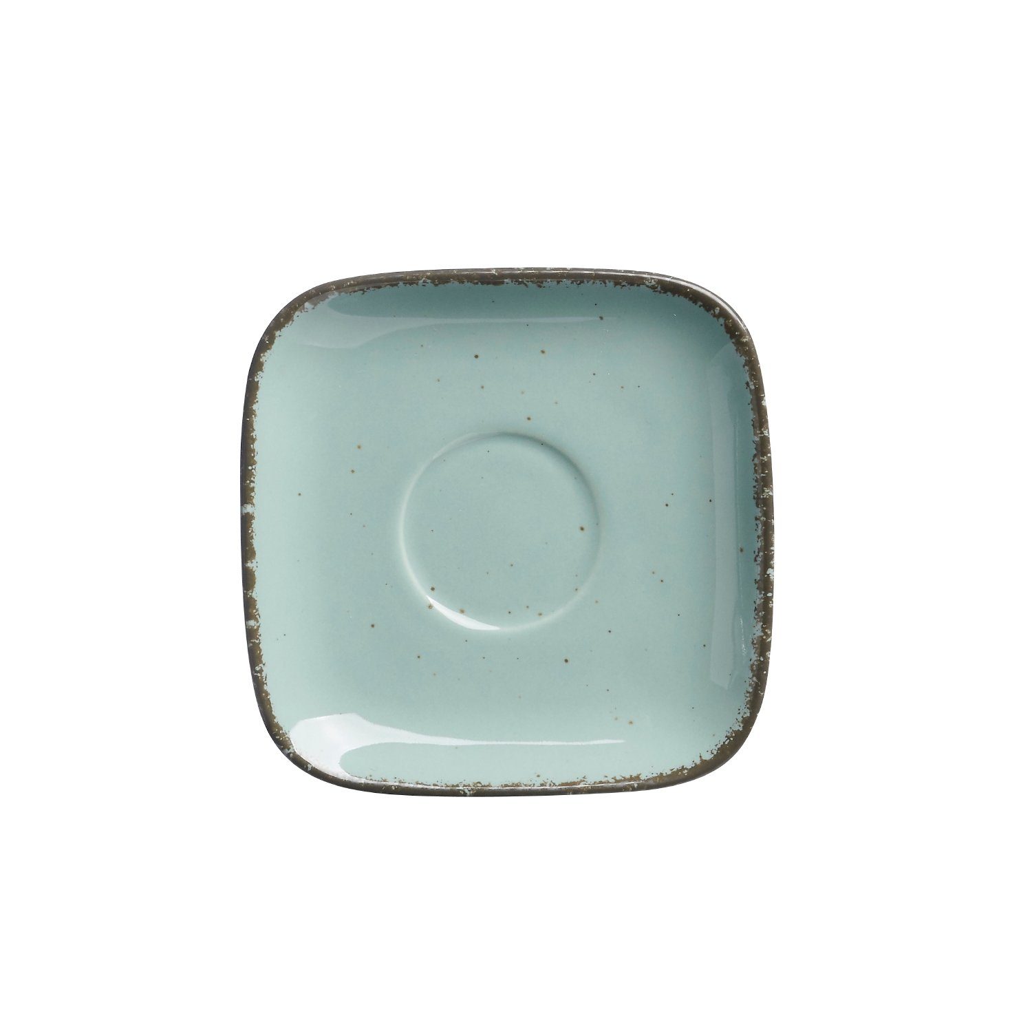 Ritzenhoff & Breker Untertasse Casa blau Espresso-Untertasse, (1 St), Spülmaschinefest